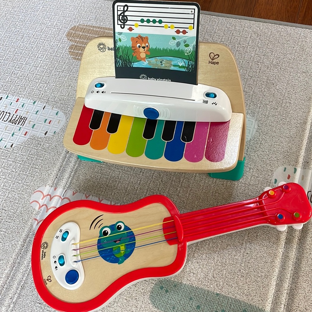 Baby Einstein piano and guitar
